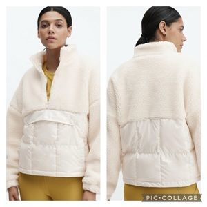 Fabletics Cream Teddy Jacket